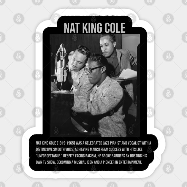 Nat King Cole Sticker by UrbanLifeApparel